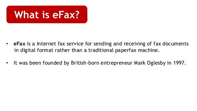 what is efax