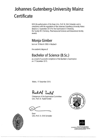 Certificate of Bachelor Examination_Monja Gimber