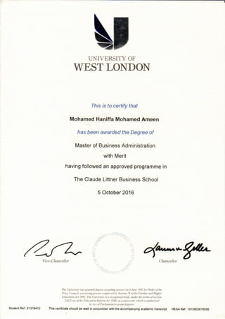 01. MBA - Certificate