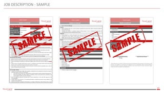 17
JOB DESCRIPTION - SAMPLE
Talent CapitalTalent CapitalTalent Capital
 