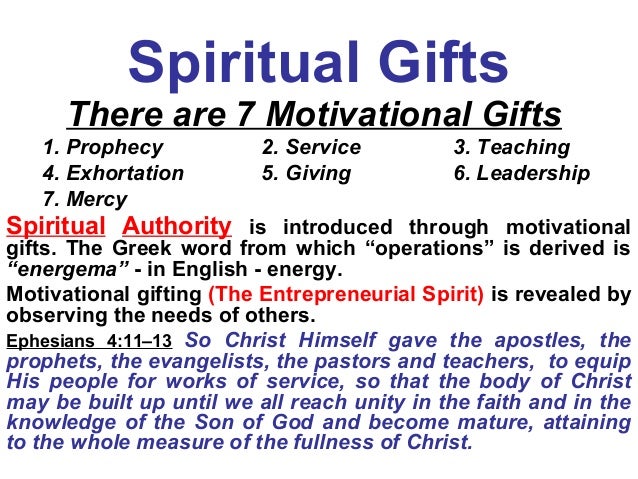 Spiritual Gifts