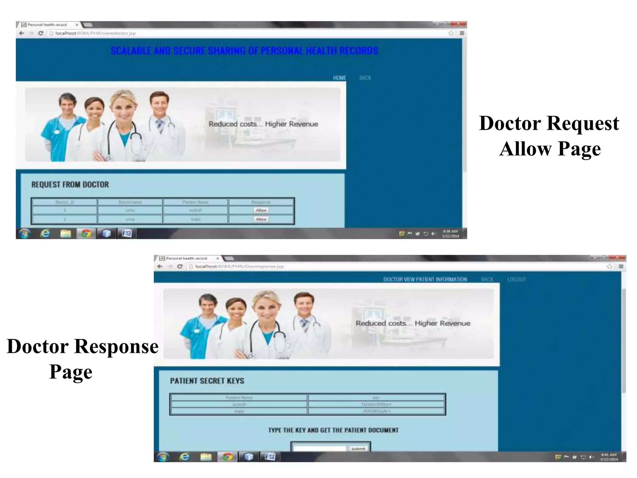 Doctor Response
Page
Doctor Request
Allow Page
 