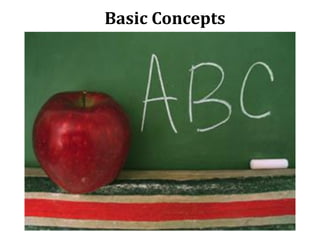 Basic Concepts
 