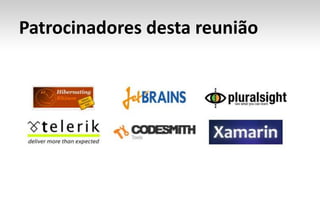 Patrocinadores desta reunião
 