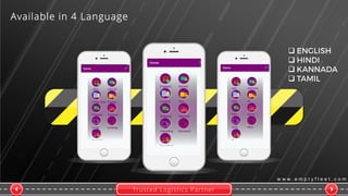 Trusted Logistics Partner
w w w . e m p t y f l e e t . c o m




Available in 4 Language
 