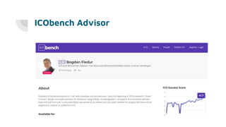 ICObench Advisor
 