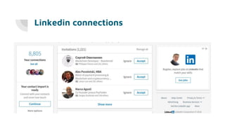 Linkedin connections
 