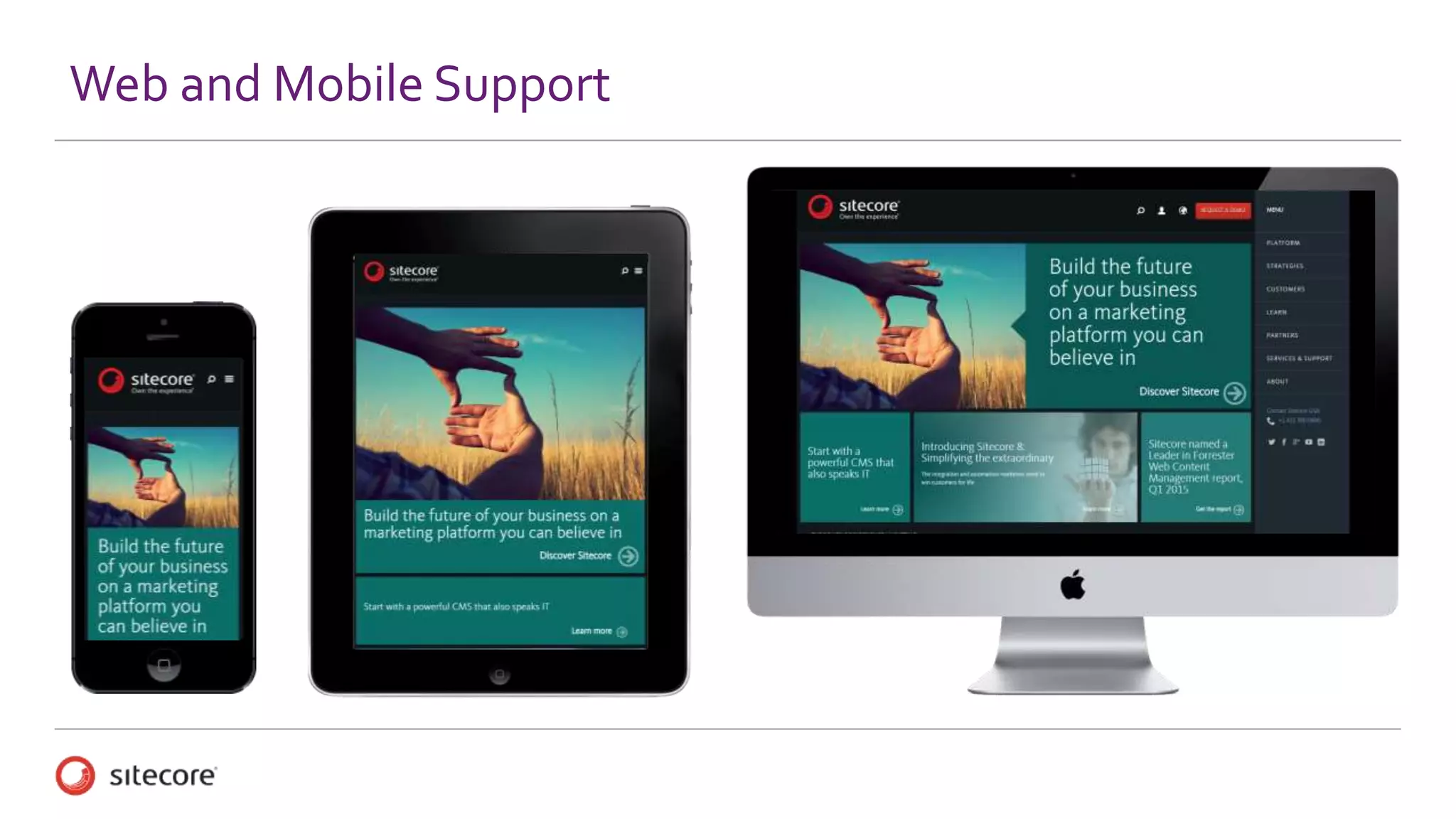 Web and Mobile Support
 