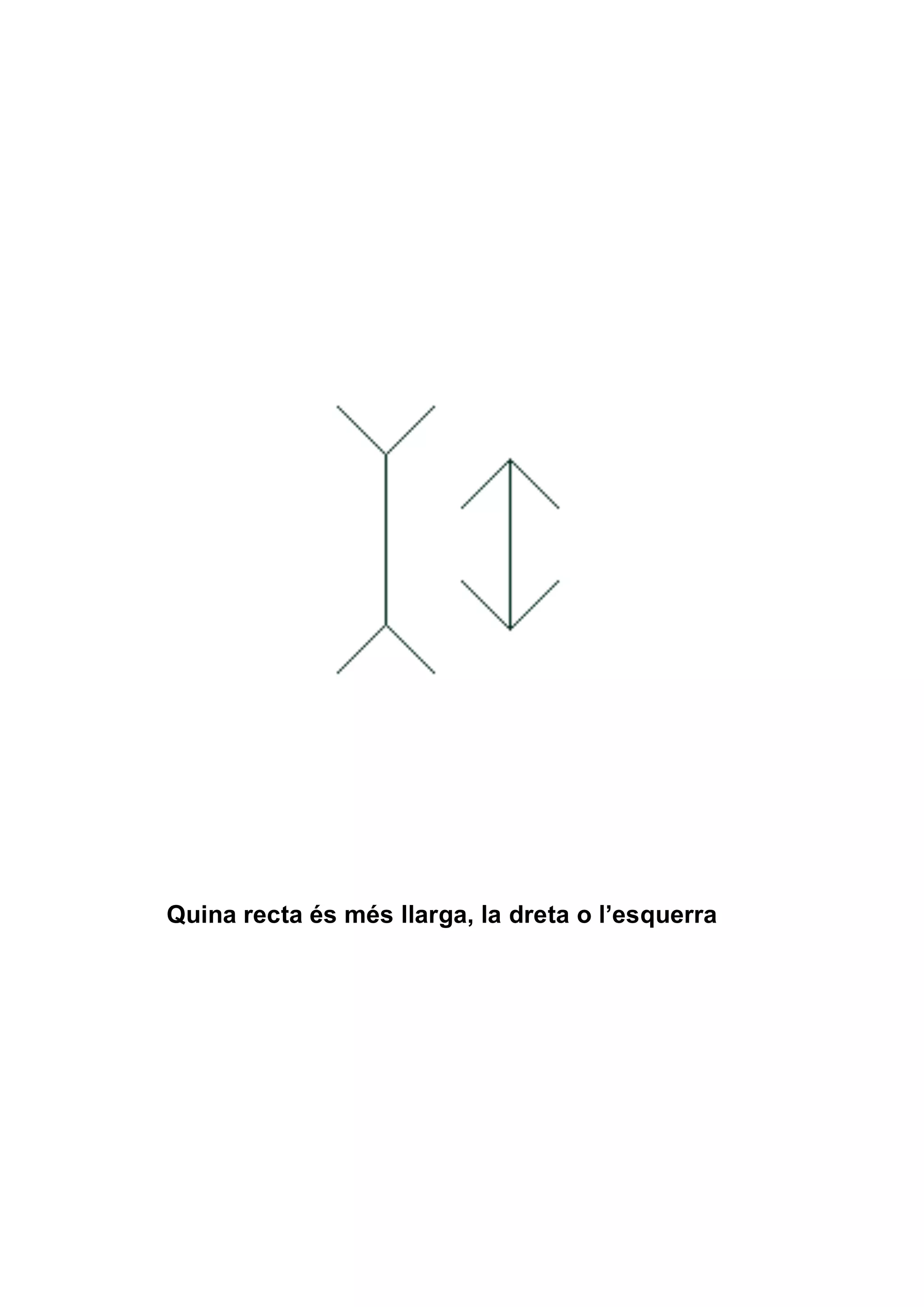 Quina recta és més llarga, la dreta o l’esquerra
 