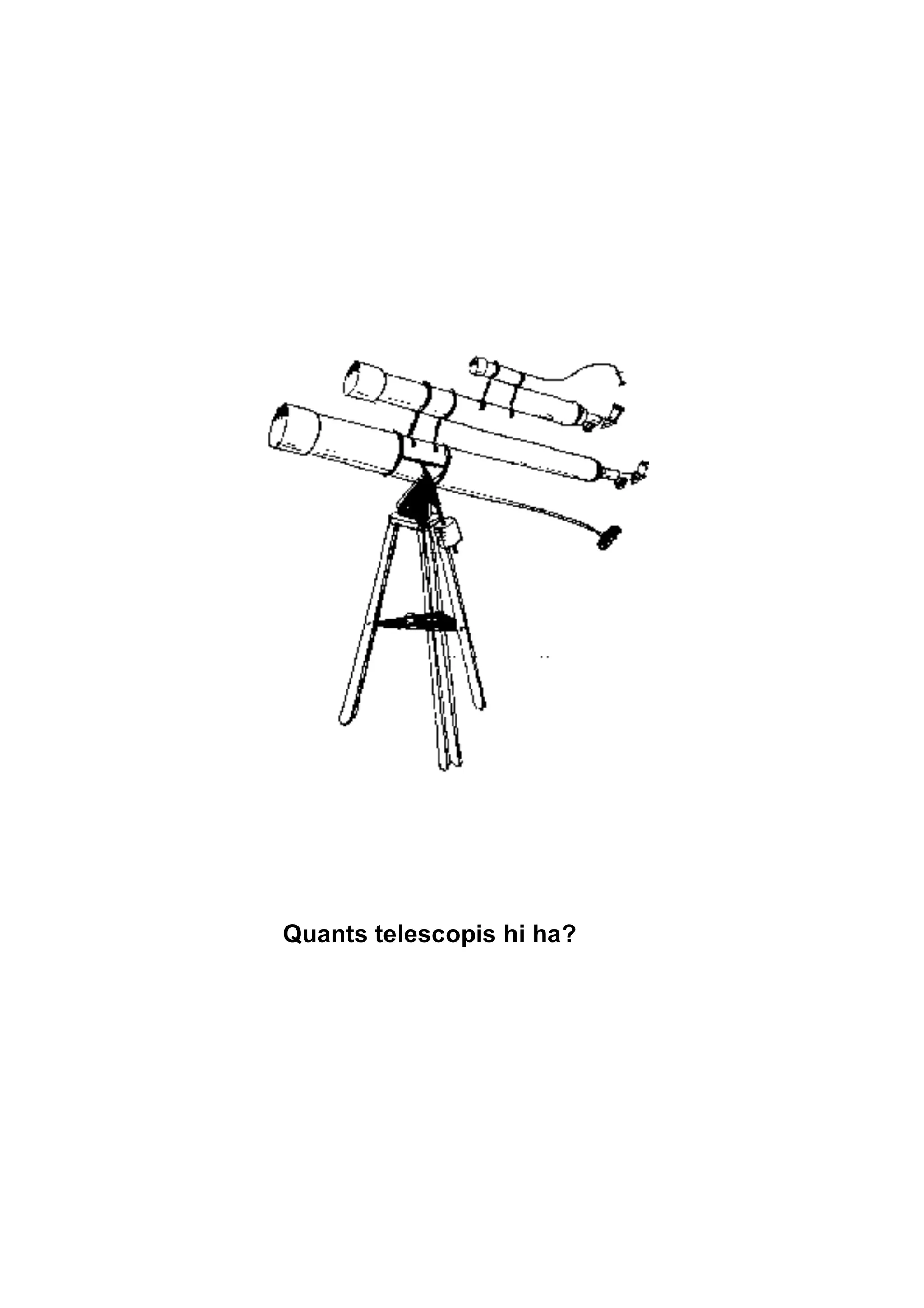 Quants telescopis hi ha?
 