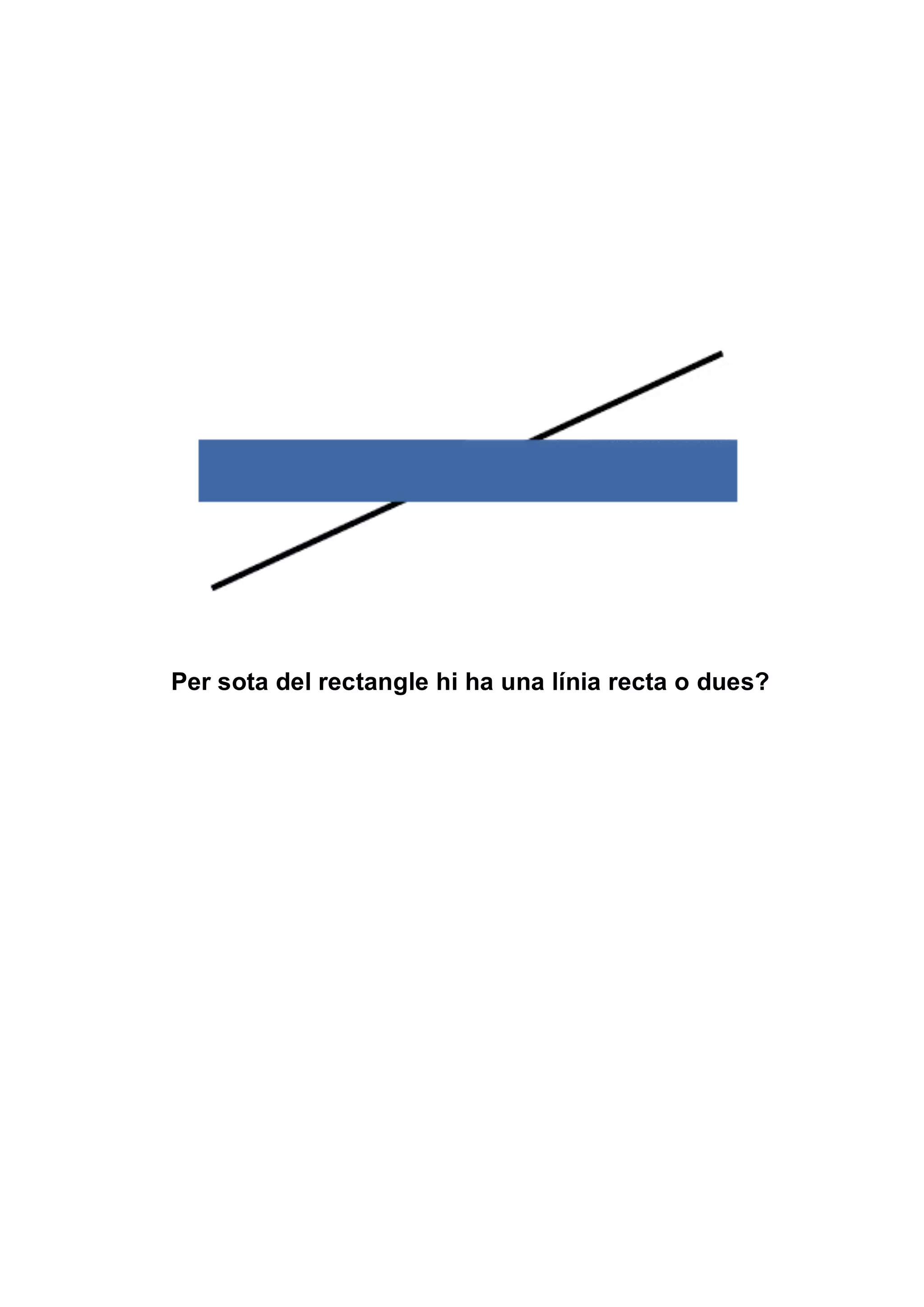 Per sota del rectangle hi ha una línia recta o dues?
 