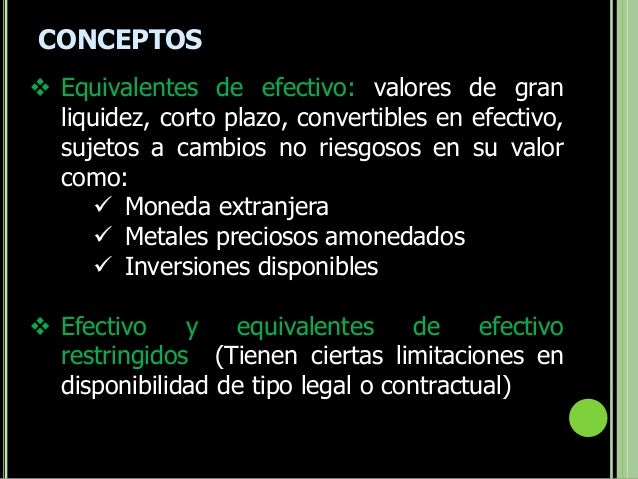 Efectivo y equivalentes de efectivo