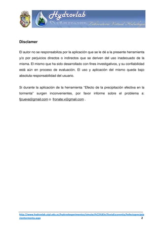 Efecto de la precipitación efectiva en la tormenta | PDF