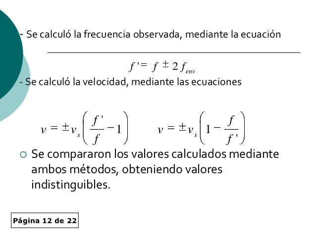 Formula Del Efecto Doppler