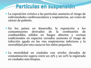 Efectos de la contaminacion en la salud | PPTX