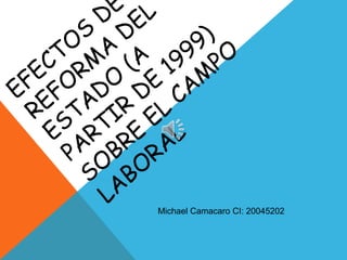 Michael Camacaro CI: 20045202
 