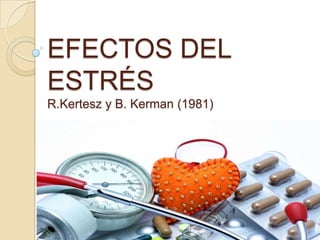 EFECTOS DEL
ESTRÉS
R.Kertesz y B. Kerman (1981)

 