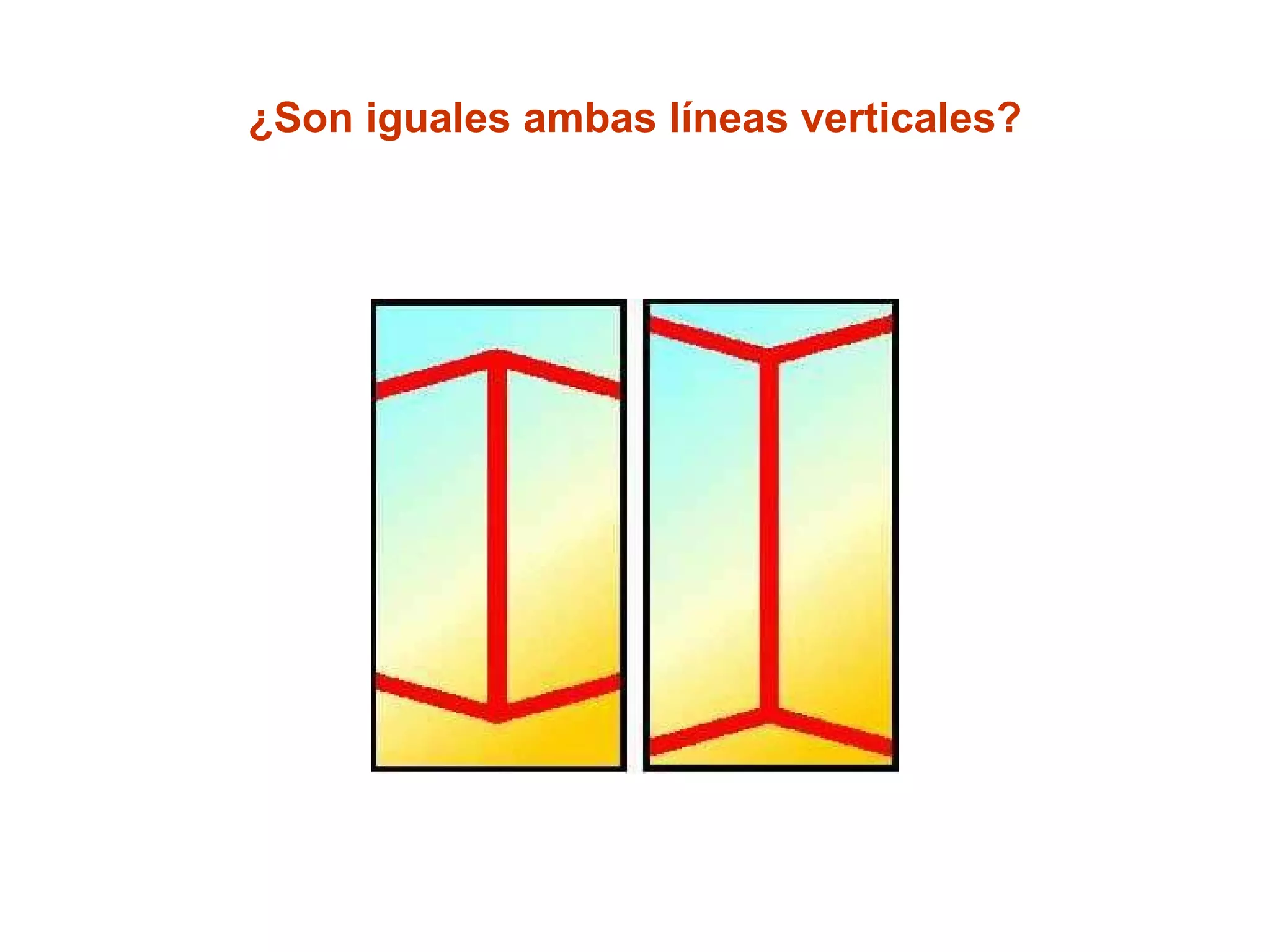 ¿Son iguales ambas líneas verticales? 