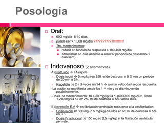 Posología
        Oral:
            600 mg/día 8-10 días.
            puede ser > 1.000 mg/día ???????????!!!!!!!!!!!!
...