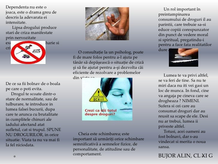 Efectul Nociv Al Consumului De Droguri