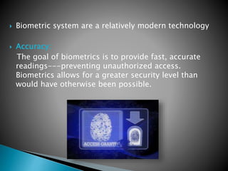Biometrics Security System | PPTX