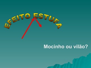 EFEITO ESTUFA Mocinho ou vilão? 