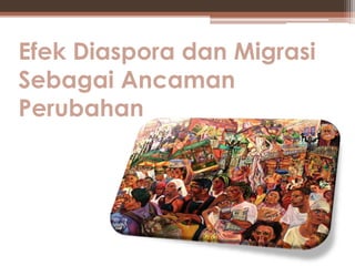 Efek Diaspora dan Migrasi
Sebagai Ancaman
Perubahan
 
