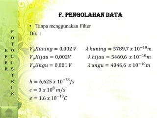 F. PENGOLAHAN DATA

    F
    O
    T
E   O
F   L
E   I
K   S
    T
    R
    I
    K
 