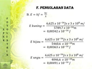 F. PENGOLAHAN DATA

    F
    O
    T
E   O
F   L
E   I
K   S
    T
    R
    I
    K
 