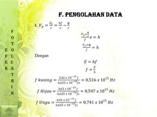 F. PENGOLAHAN DATA

    F
    O
    T
E   O
F   L
E   I
K   S
    T
    R
    I
    K
 