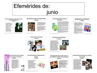 Efemérides de:   junio 