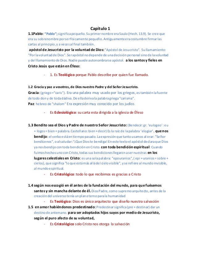 Efesios 1 Efesios 1