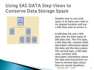 Improving Effeciency with Options in SAS | PPT