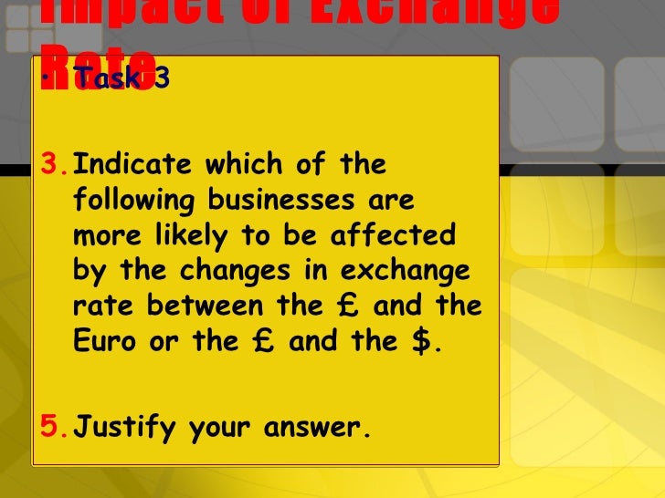 Effect Of Exchange Rate
