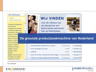 De grootste productzoekmachine van Nederland Bron: Marktplaats 