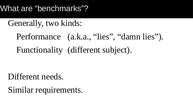 to be benchmark meaning