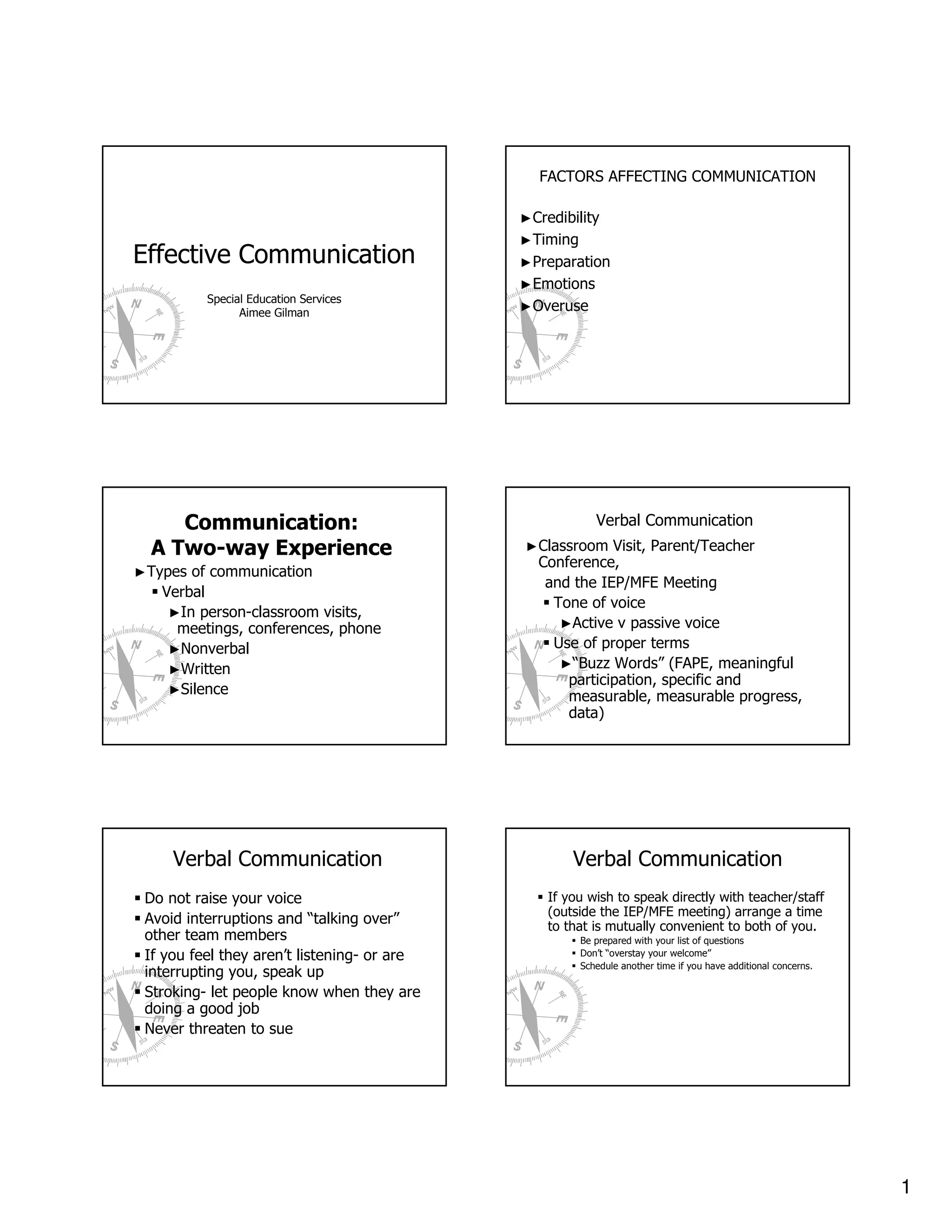 Effective Communication Handout