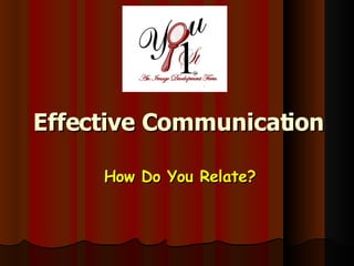 Effective Communication How Do You Relate? 