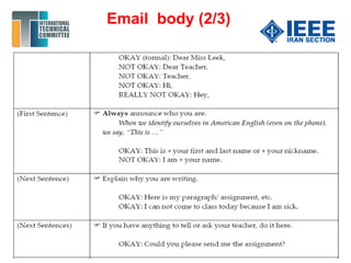 Email body (2/3)
 