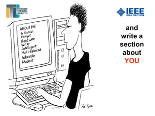 and
write a
section
about
YOU
 