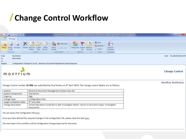 sharepoint configuration management effective techniques for regula sharepoint change control template