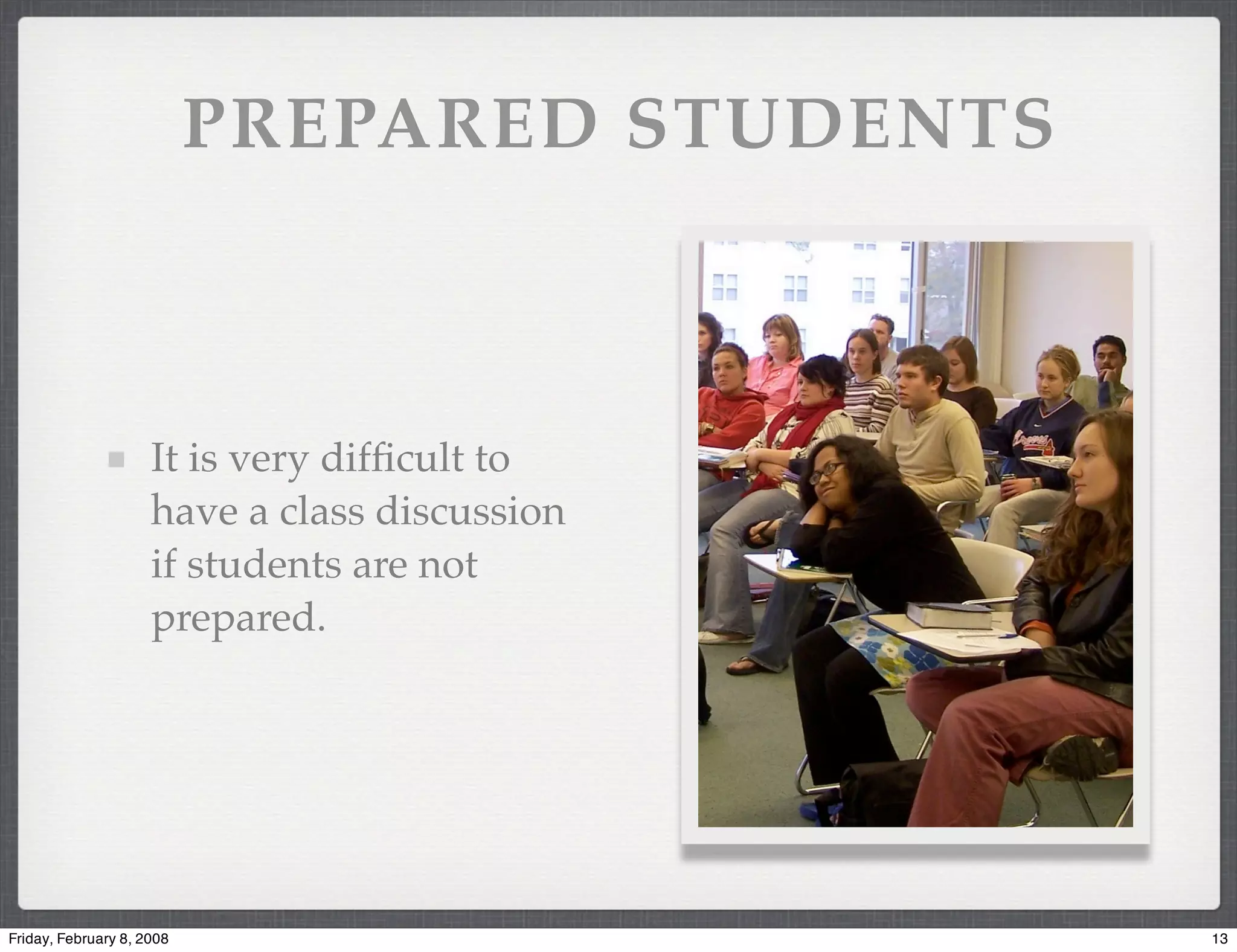 Effective Discussions