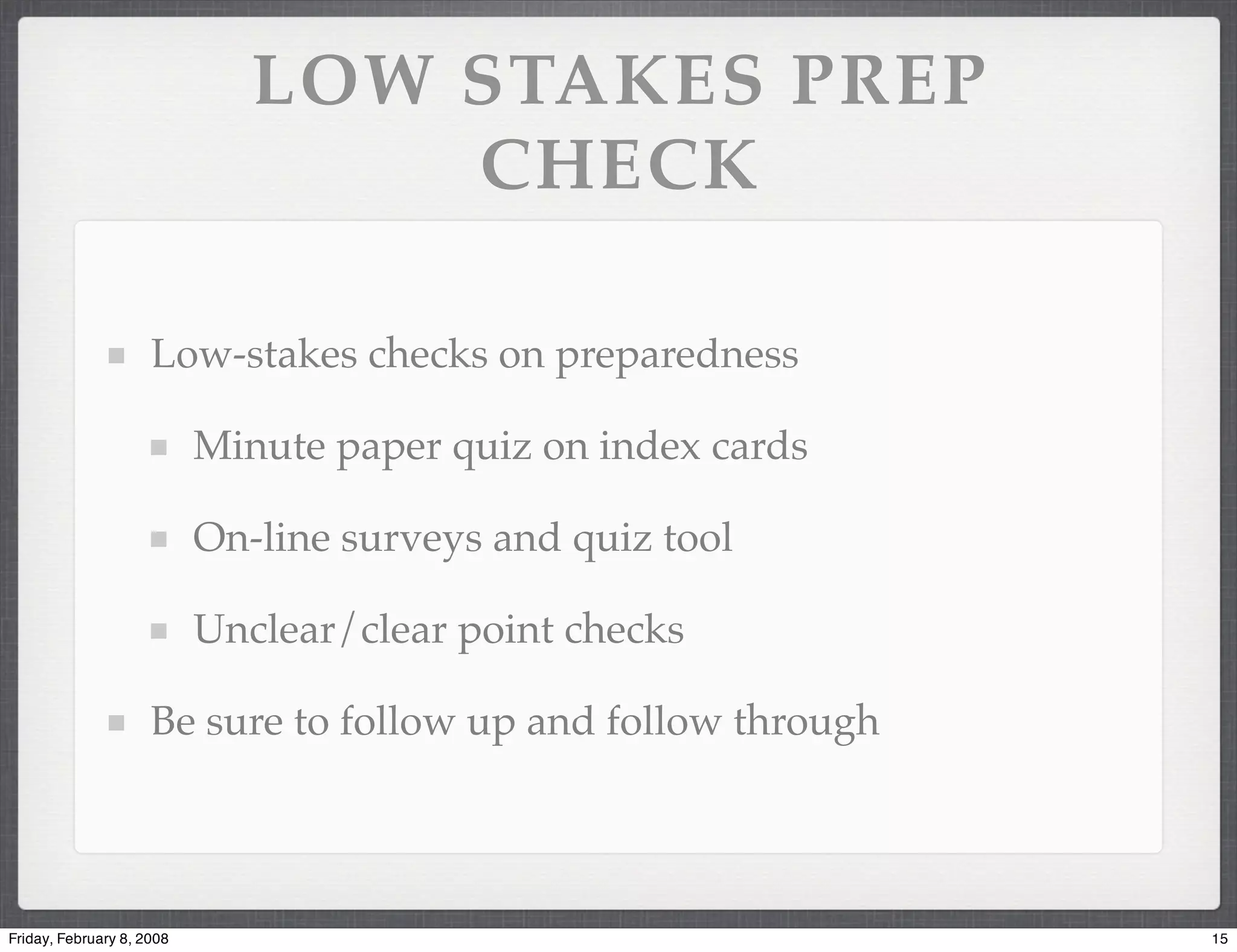 Effective Discussions