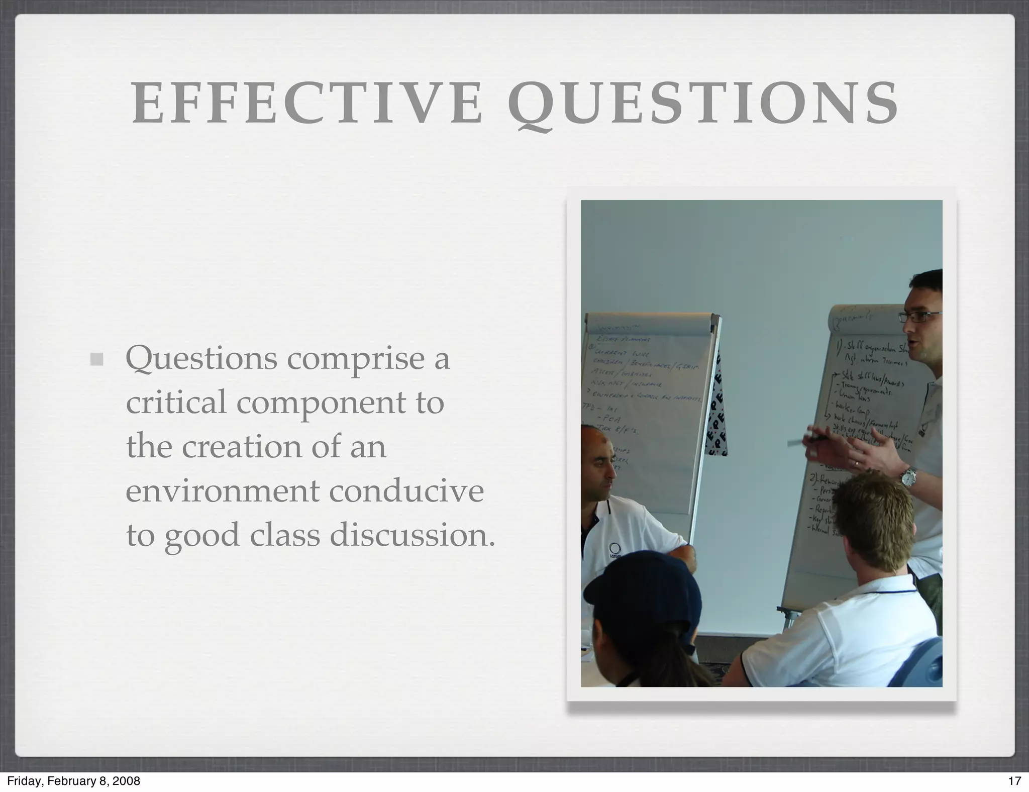 Effective Discussions