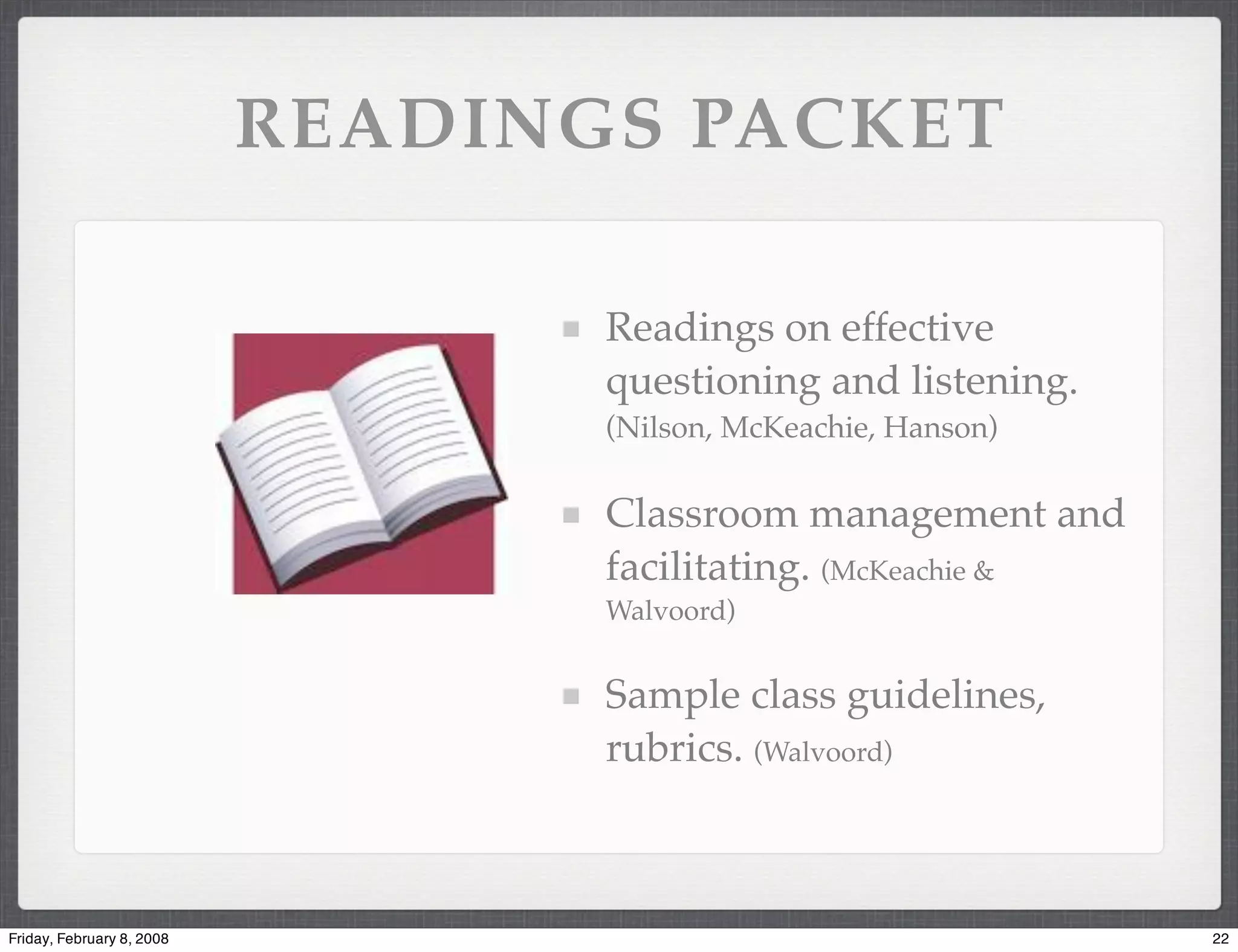 Effective Discussions