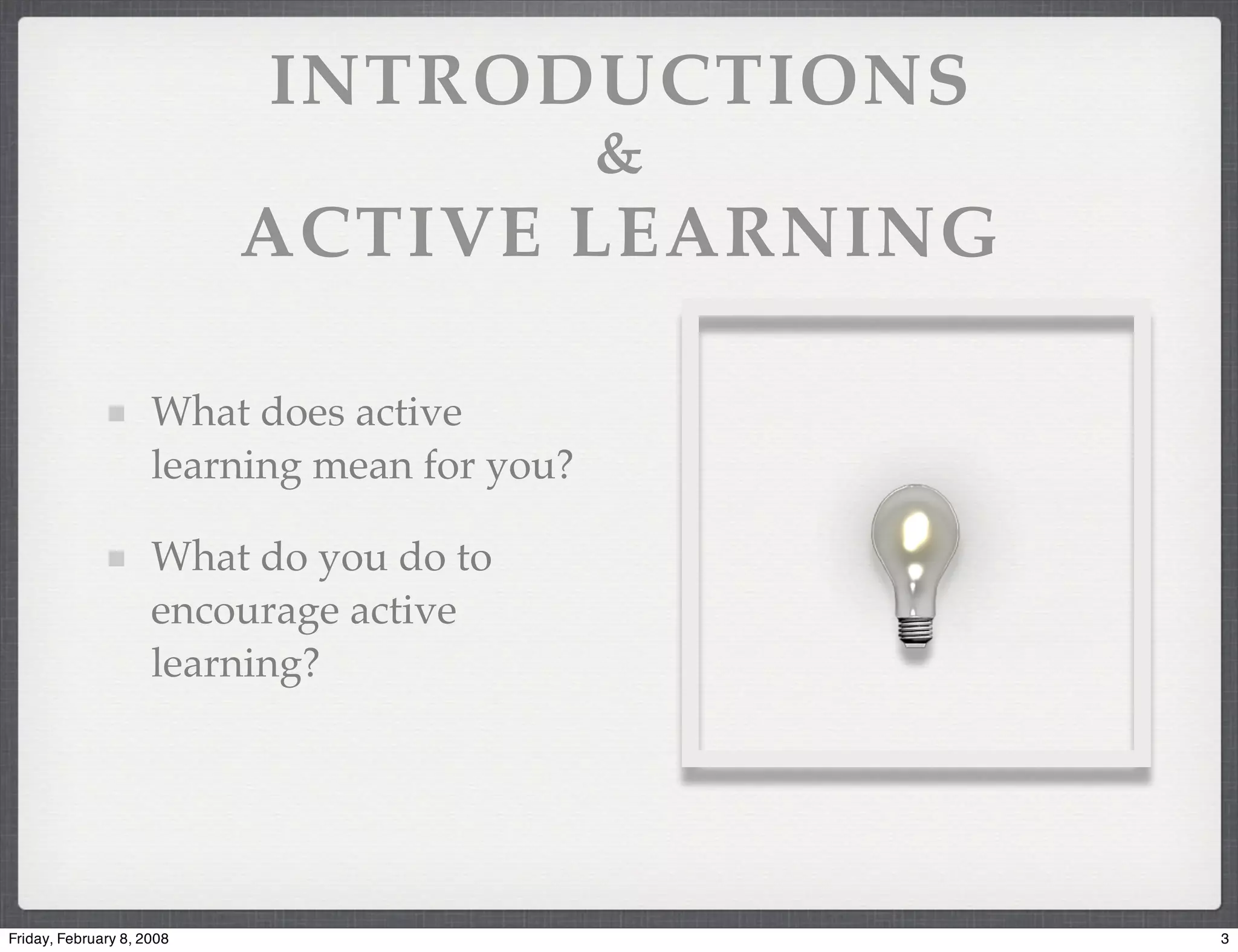 Effective Discussions