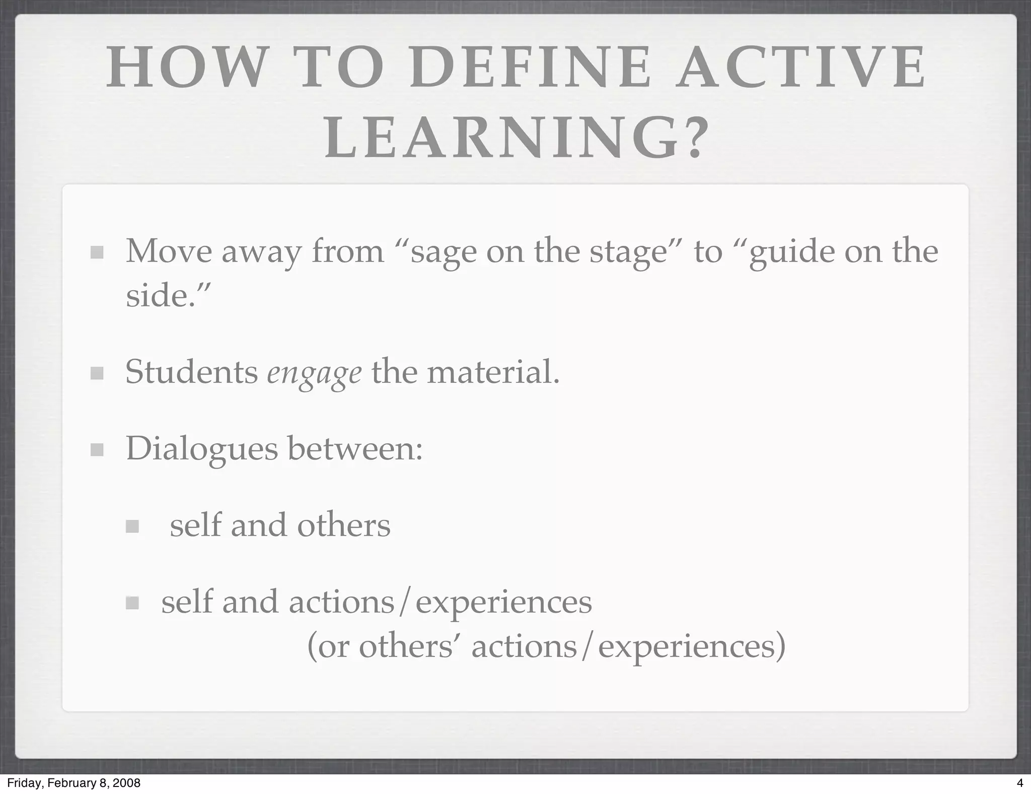 Effective Discussions