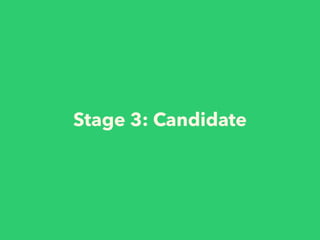 Stage 3: Candidate
 