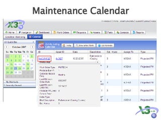 Maintenance Calendar 