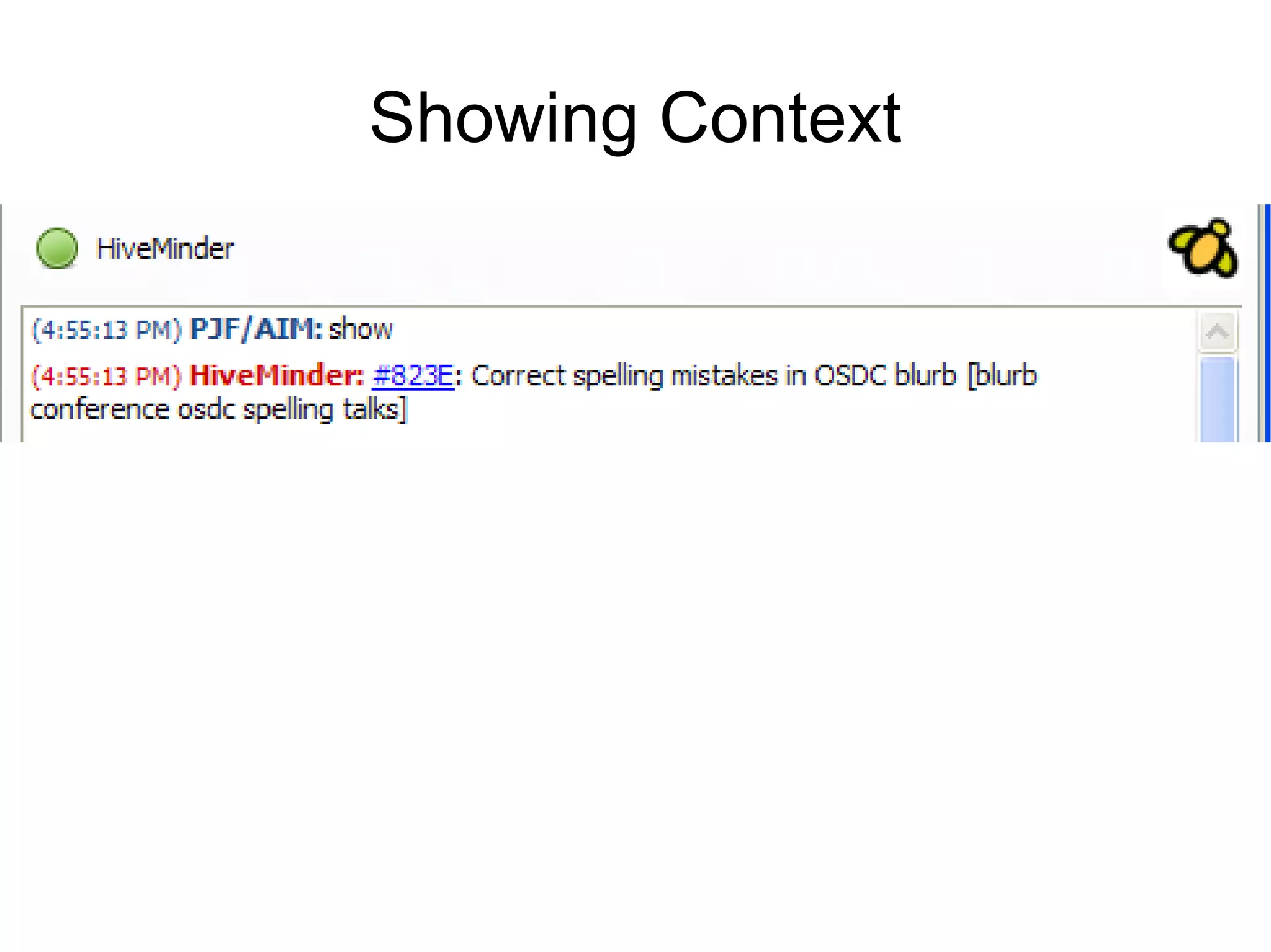 Showing Context 